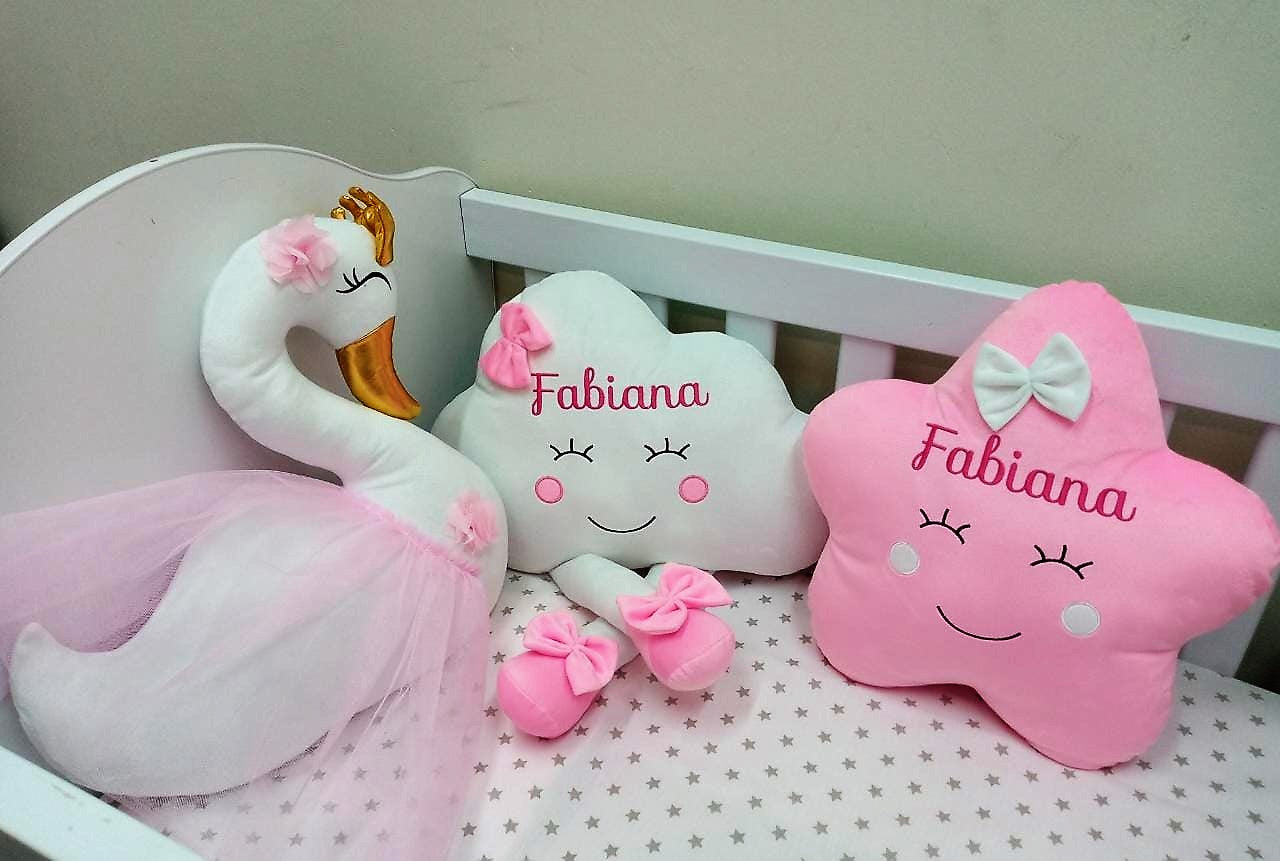 Combo cojines infantiles "Fairy tail" hipoalergénicos (Personalizados a pedido)