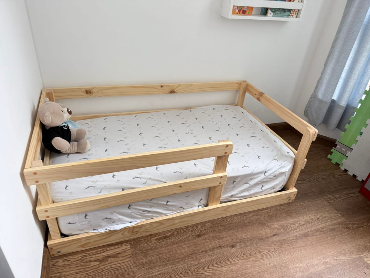 Cuna Montessori minimalista y evolutiva Modelo "Sofía" (Tamaño cuna estándar)