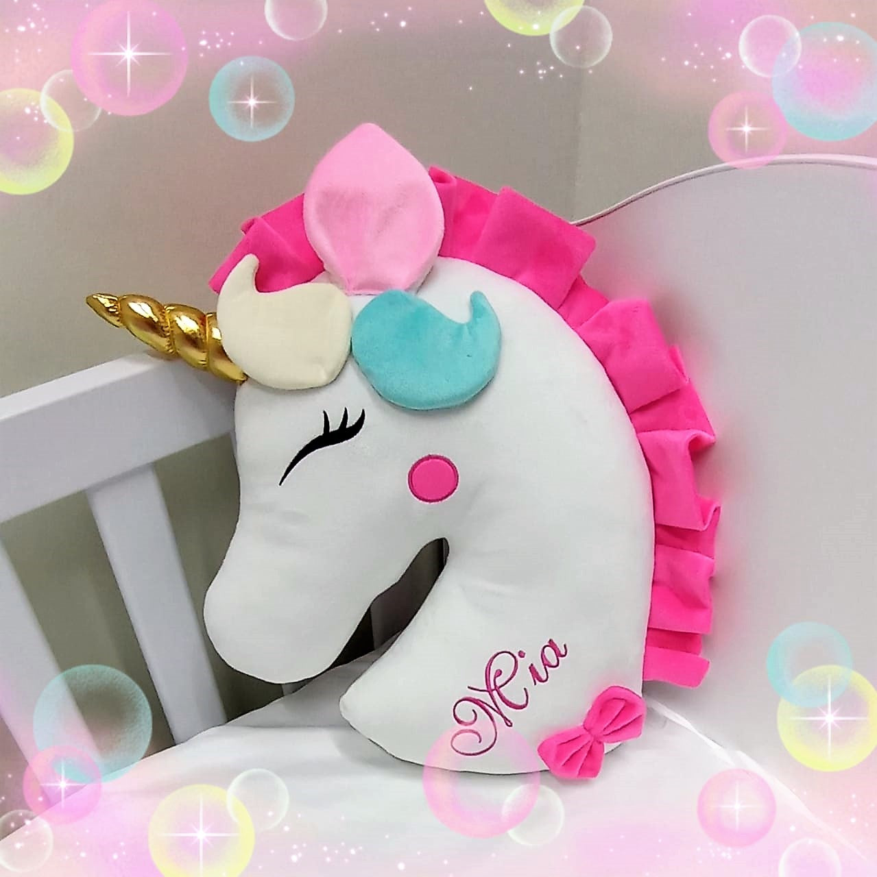 Cojín Unicornio Personalizado
