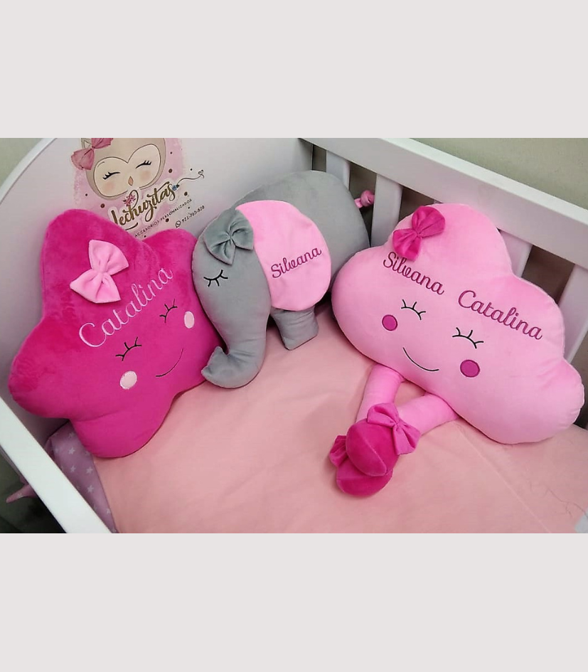 combo de cojines infantiles personalizados