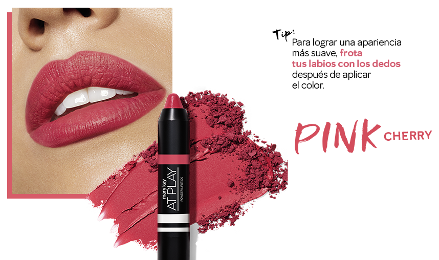 Labial Mate Con Acabado En Polvo Mary Kay At Play®, 2.5g Pink Cherry 2.5g