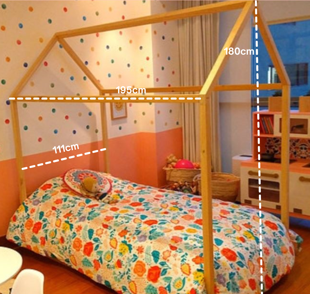 Cama Sprint tamaño plaza y media, sin barandas, segura y cómoda