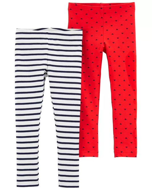 Paquete de 2 Leggins, Tallas 3T y 4T