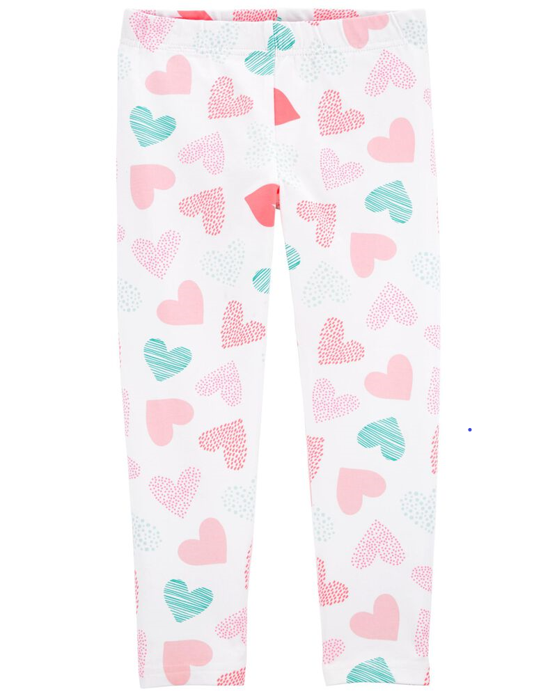 Leggins Capri de corazón, Talla 5T