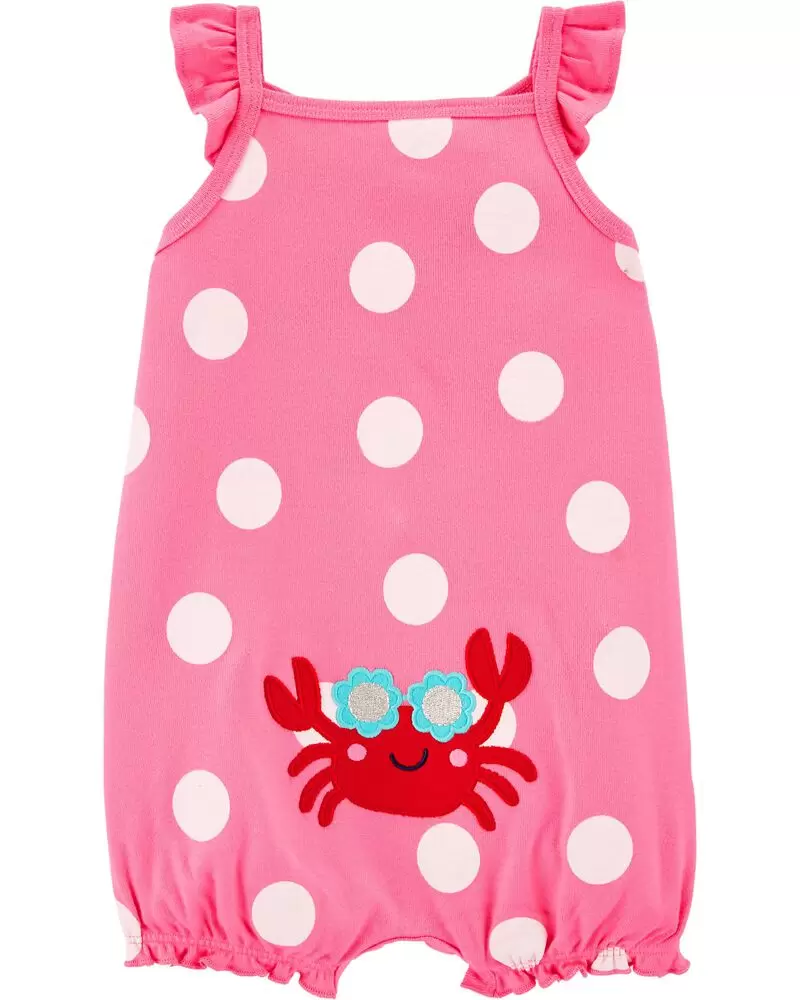 Mameluco de algodón "Cangrejito". Talla 6M