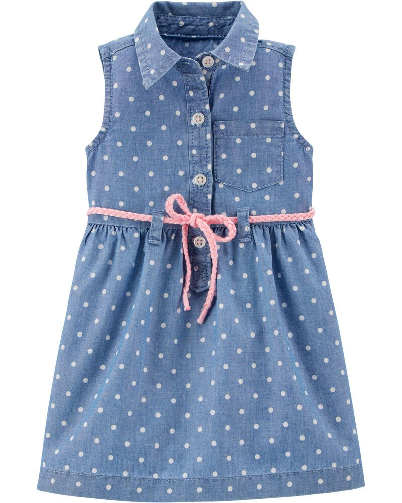 Vestido de Lunares, Talla 12M.