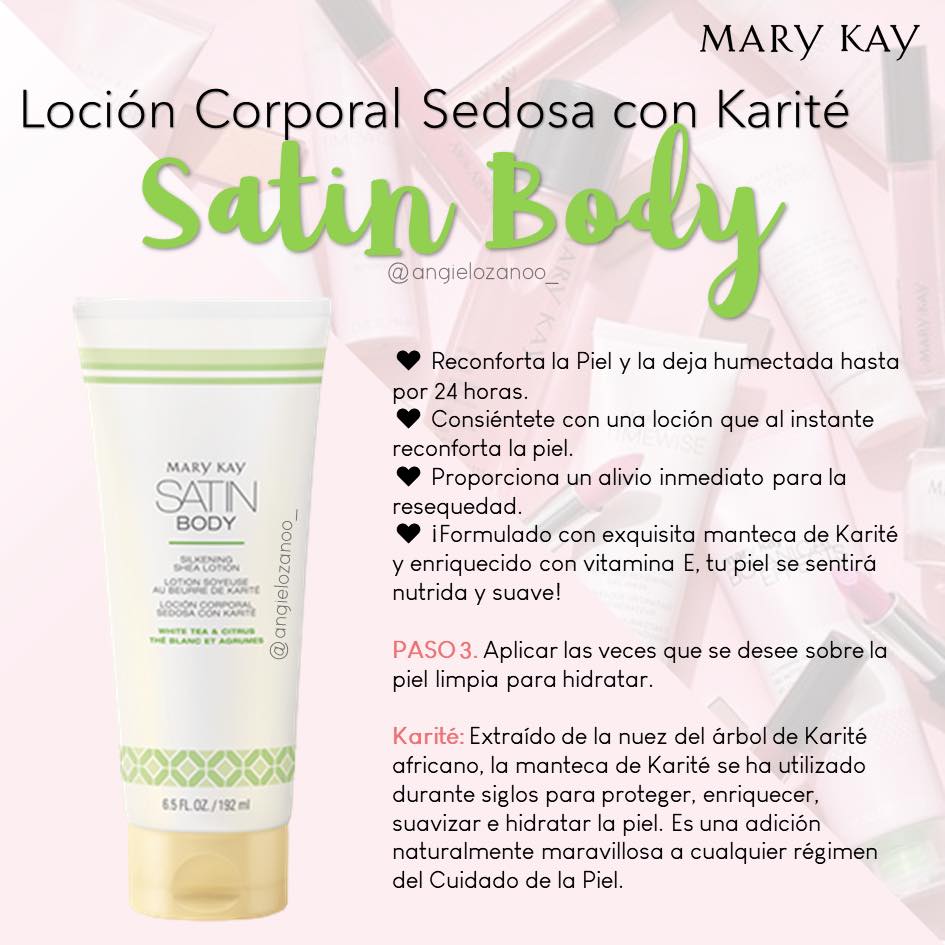 Loción Corporal Sedosa con Karité Mary kay Satin Body