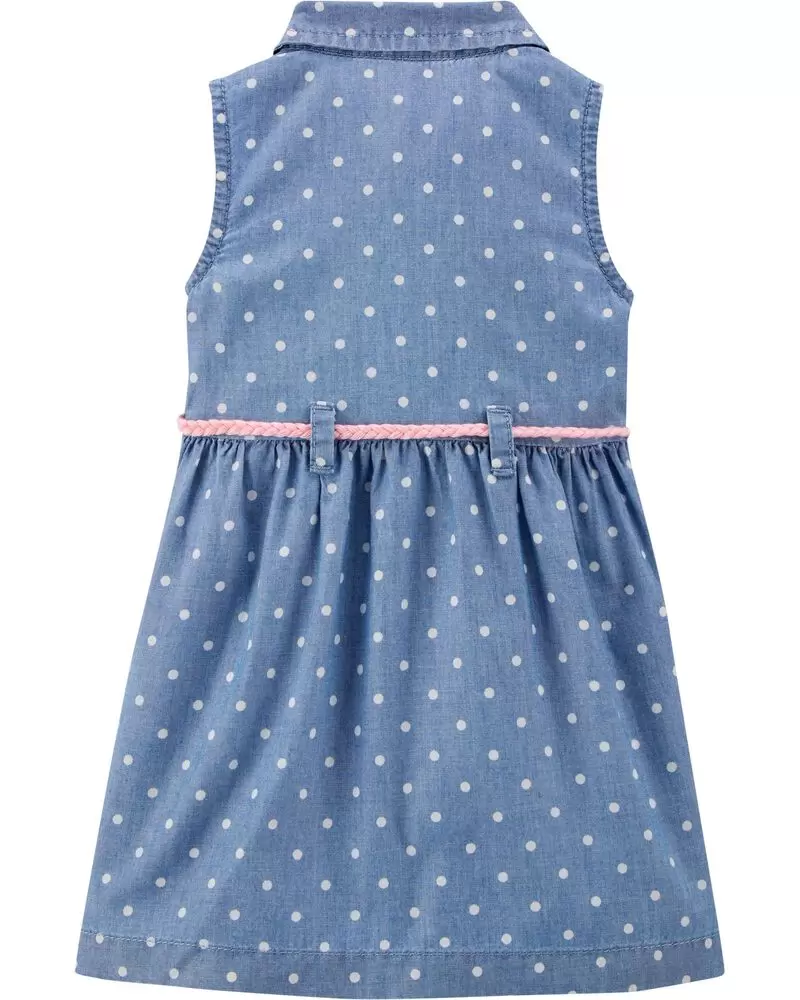 Vestido de Lunares, Talla 12M.