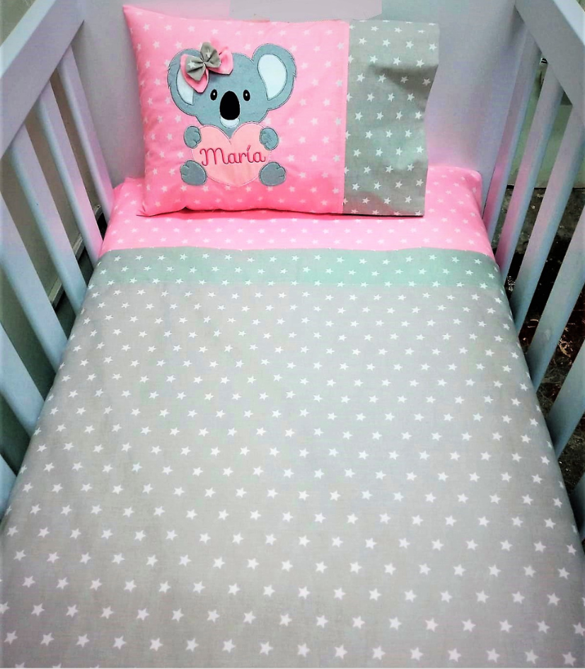 Sábana de cuna de bebé rosa elefante, sábana bajera personalizada para cuna  con nombre, sábanas de colchón personalizadas para cuna para bebé, sábanas