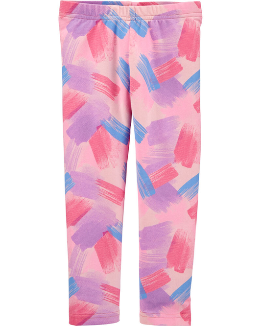 Leggings "cepillada de pintura", Tallas 2T, 3T.