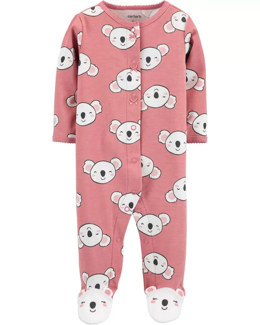 Pijama cuerpo completo "koala", Talla 6M.
