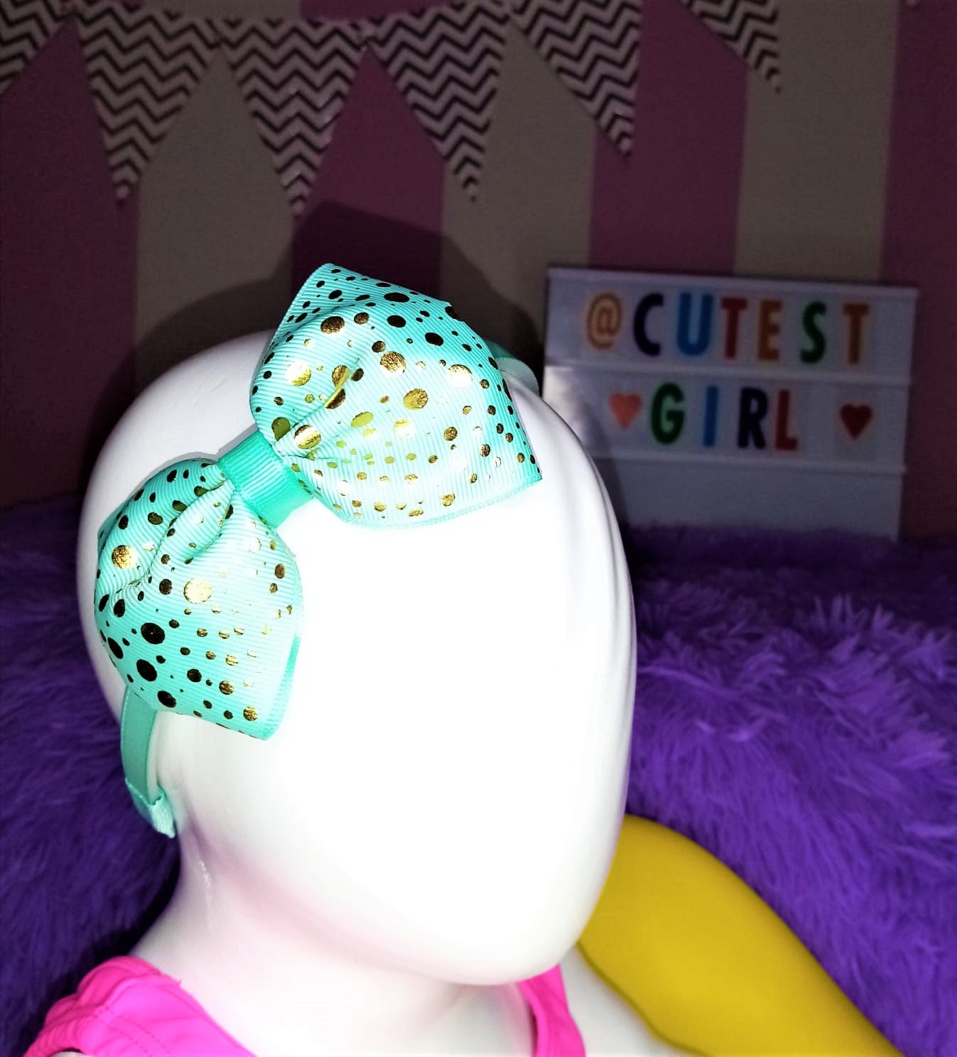 Vincha "Green Ribbon"