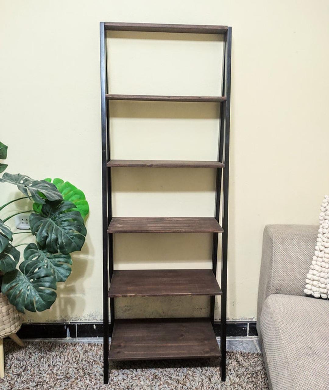 Estante escalera "Elegant" color Nogal