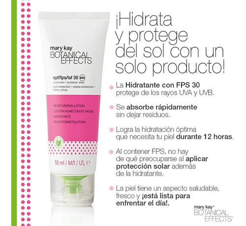 Loción Humectante Facial FPS 30 Botanical Effects