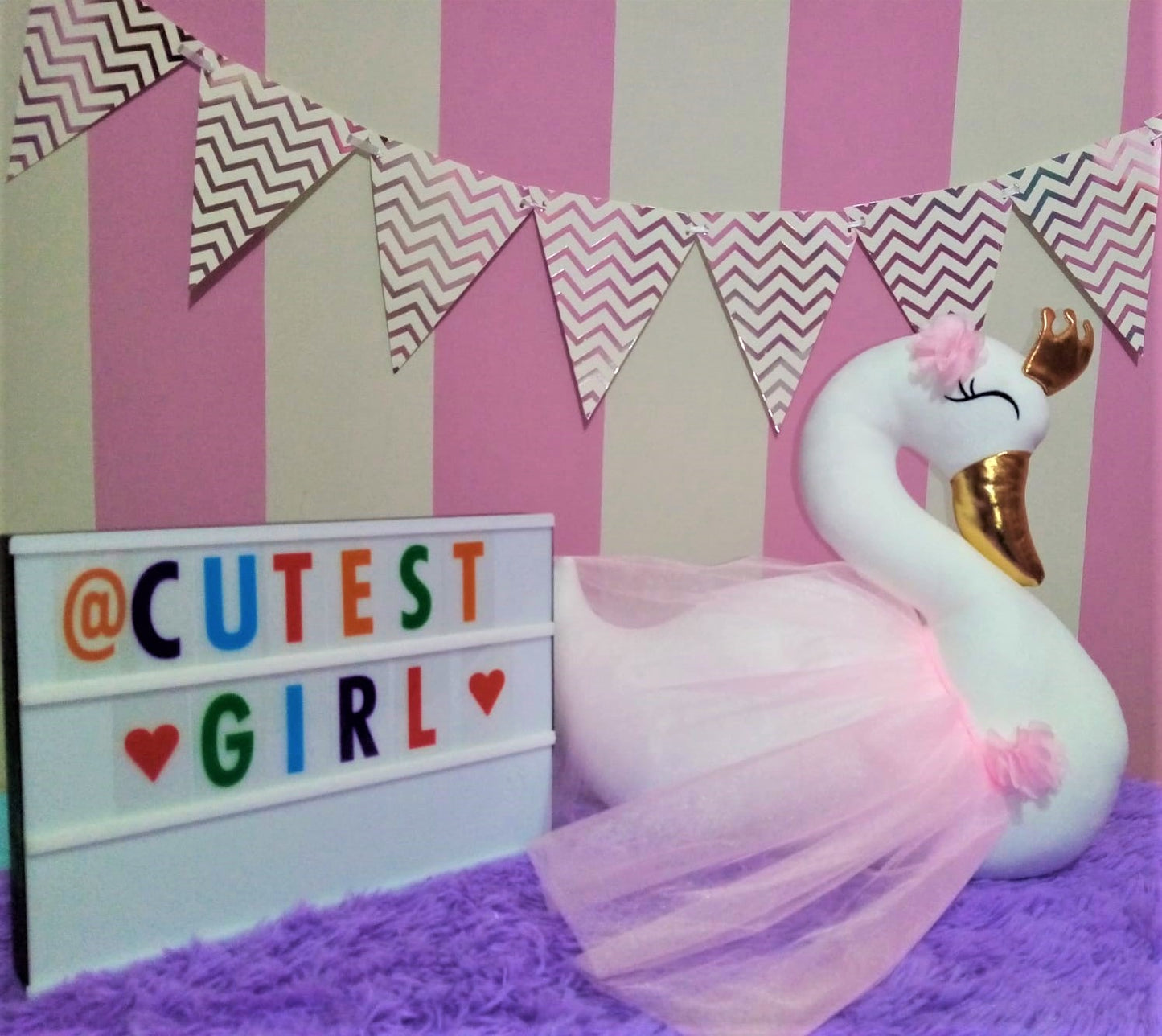 Cojín Cisne Hipoalergénico (Personalizado a pedido)