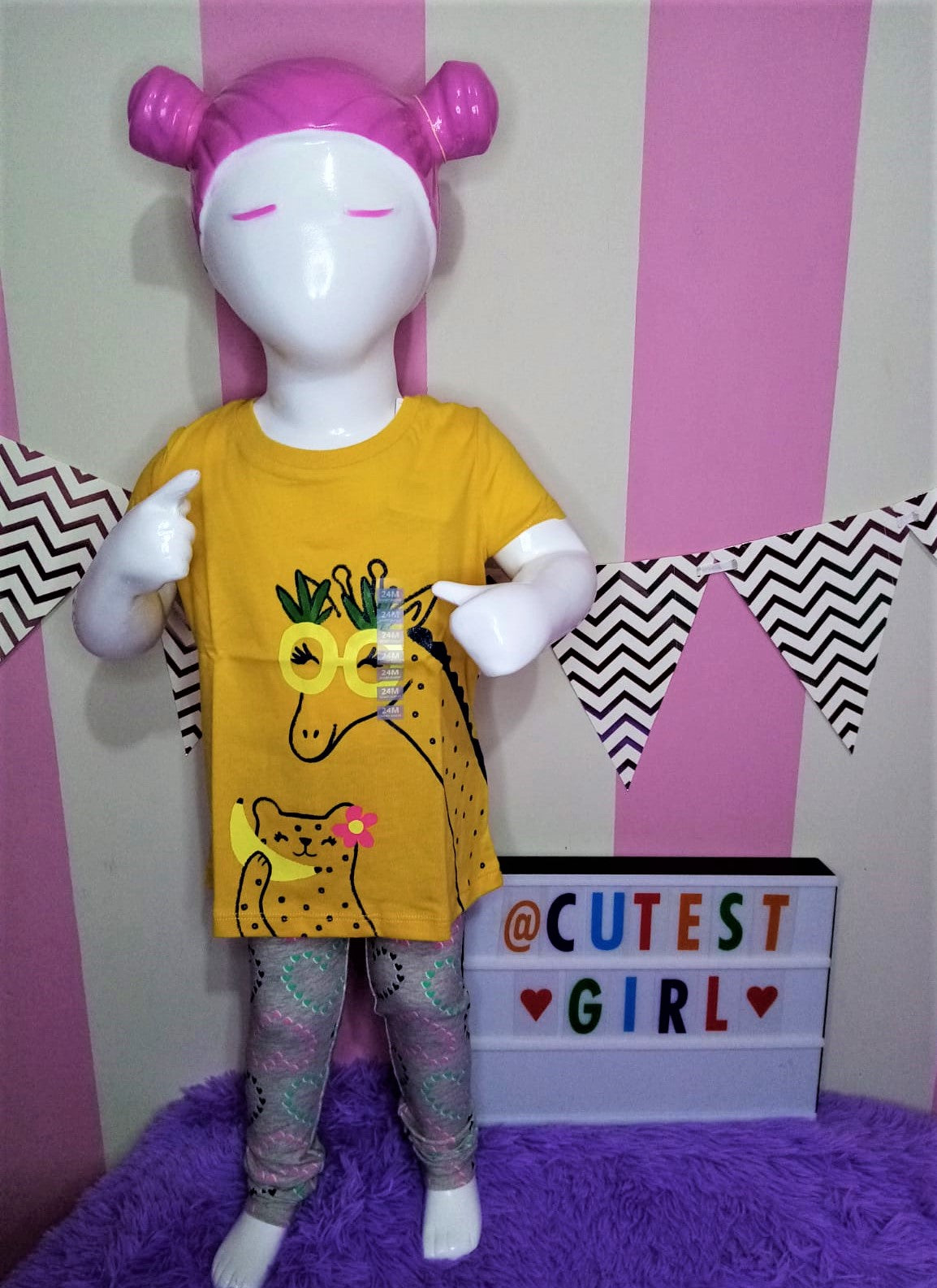 Leggings de corazones, Tallas 2T, 3T.