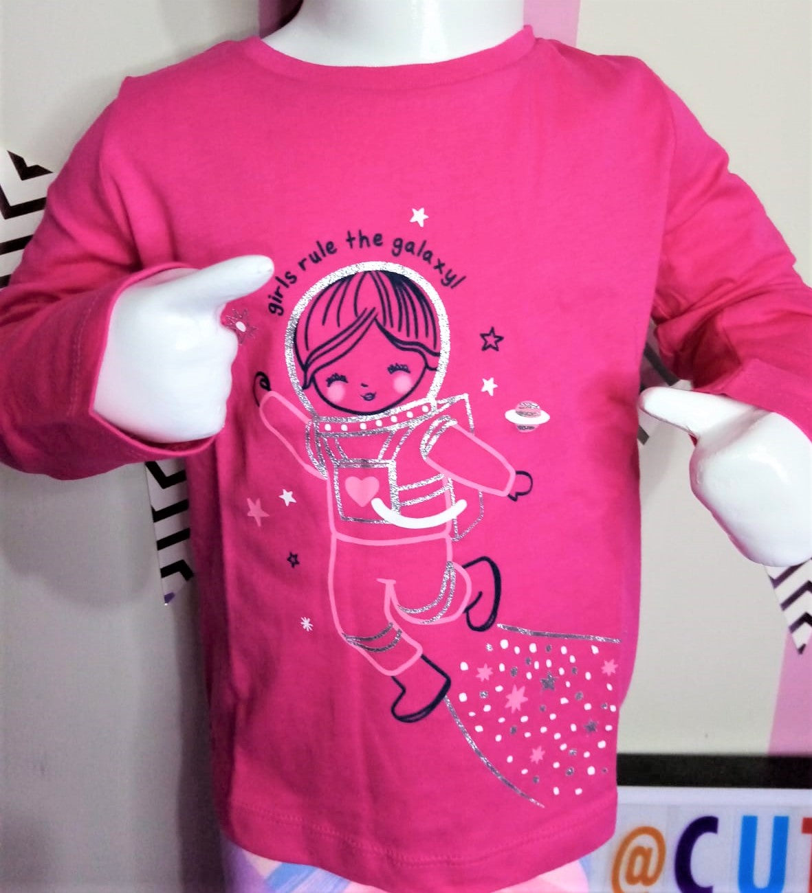 Camiseta de jersey - Astronauta brillante. Talla 18M