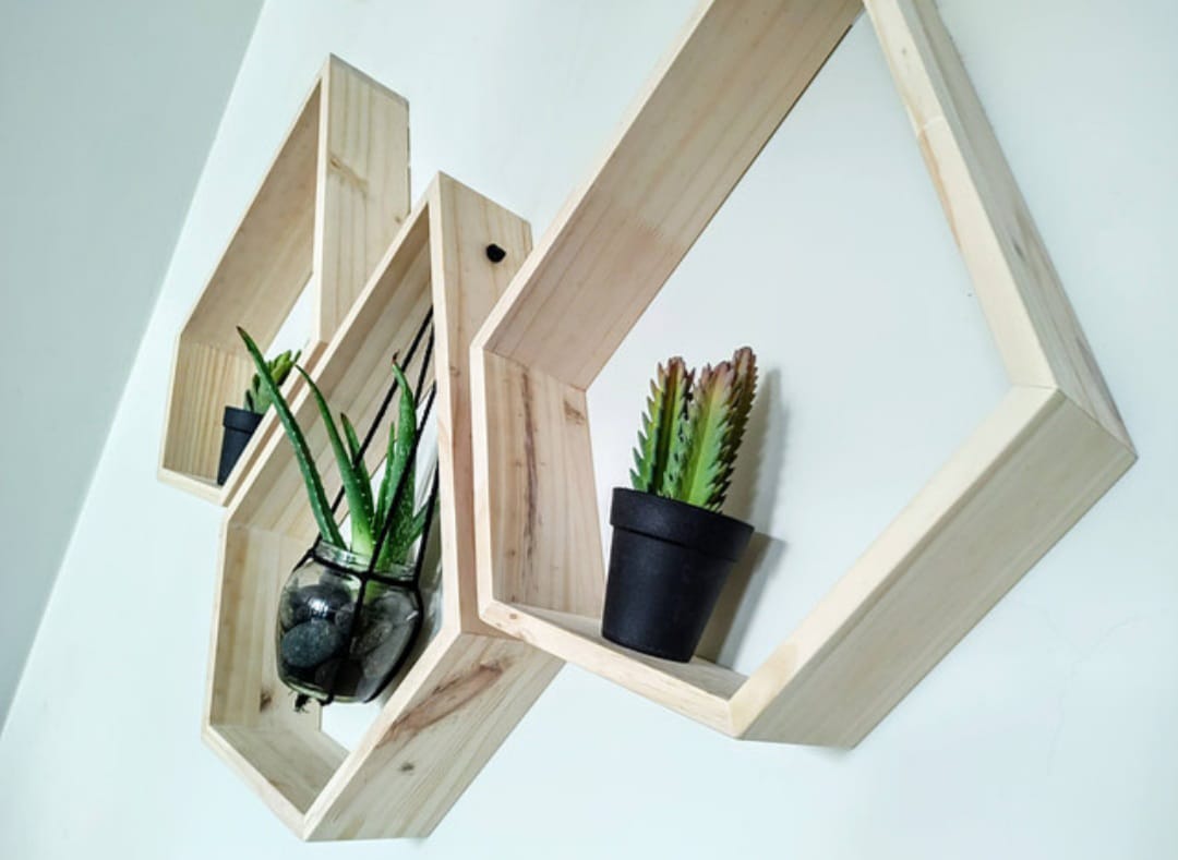Repisa "Diamond" en pino