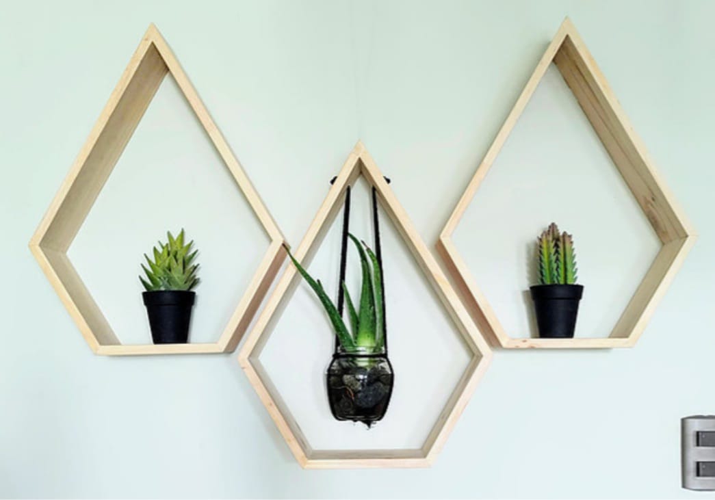 Repisa "Diamond" en pino