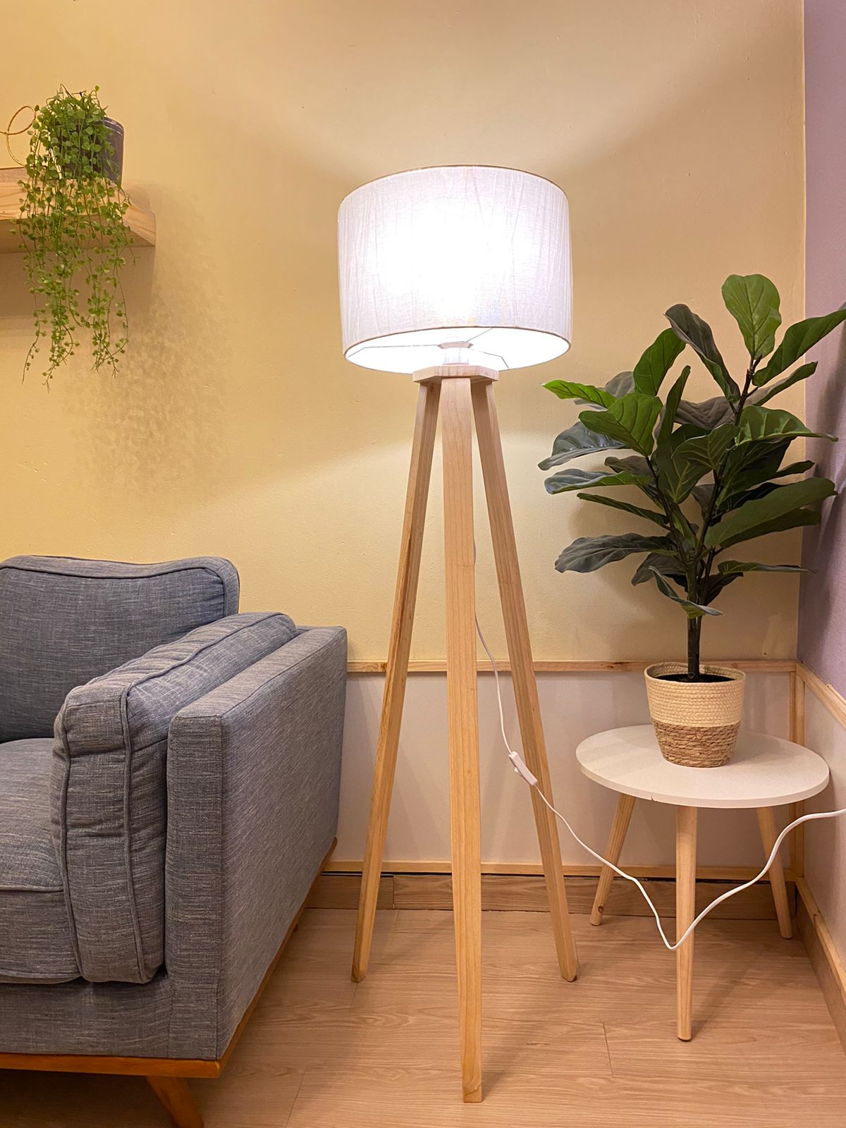 Lámpara de pie "Patricia" 135 cm de alto