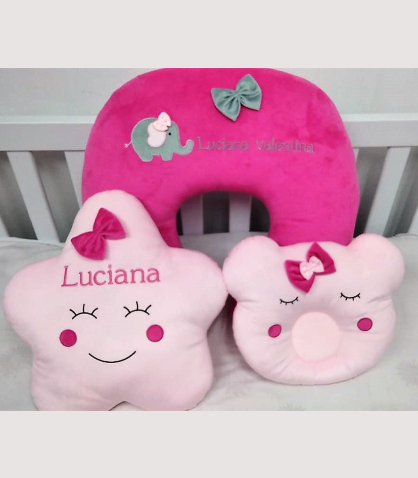 Combo de Cojines “Little Baby” Personalizado | Lactancia y Descanso del Bebé