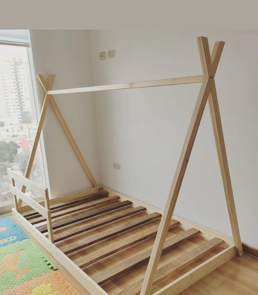 cama montessori tipy con baranda
