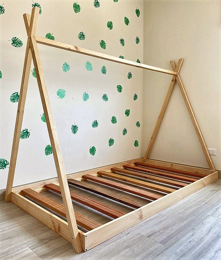 Cama Montessori Rut Tipo Tipi | Plaza y Media