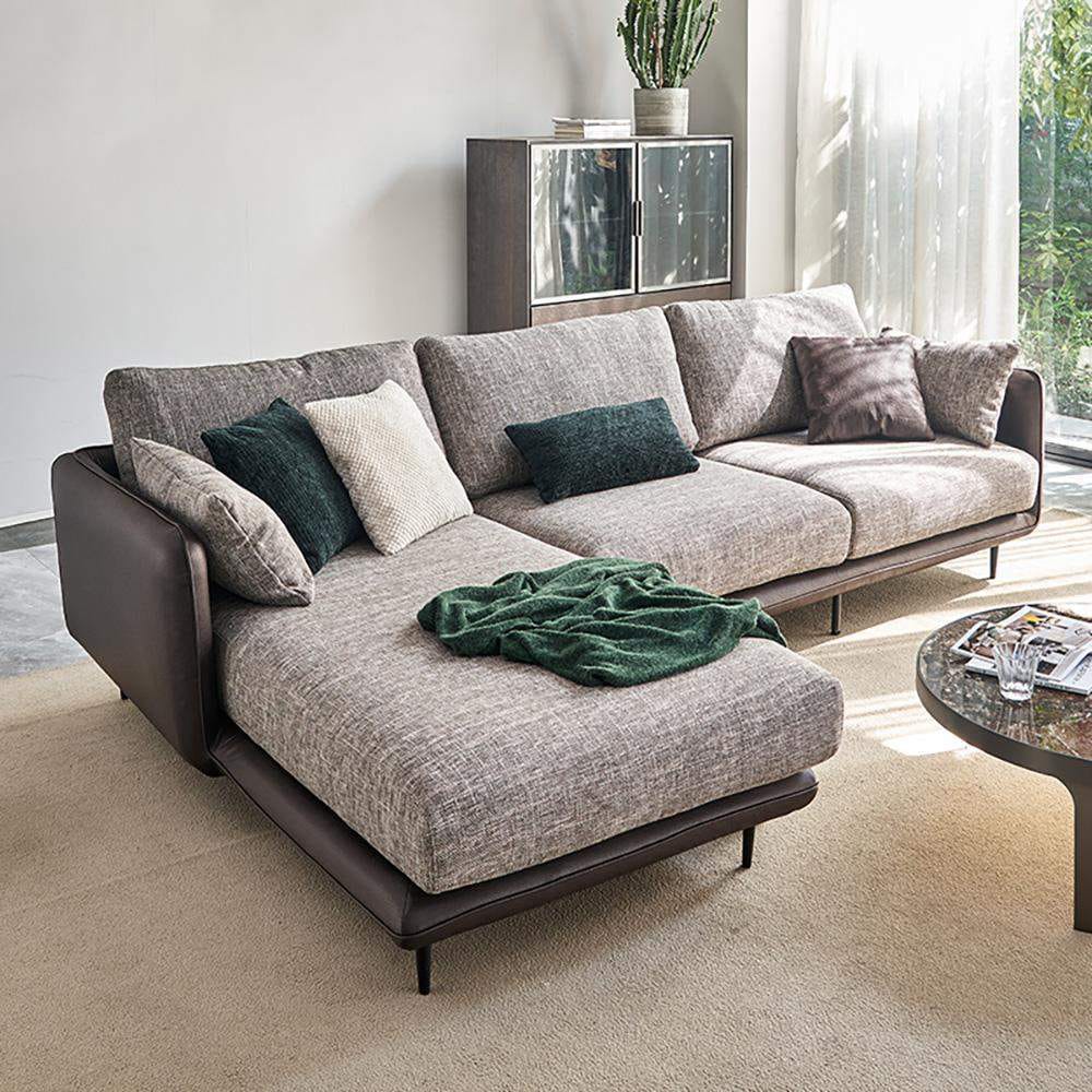 Sofá Camila: Fusión de Texturas y Confort Superior