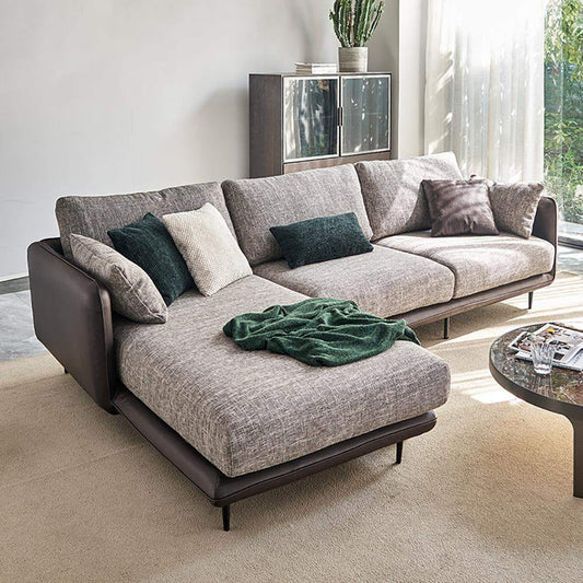 Sofá Camila: Fusión de Texturas y Confort Superior