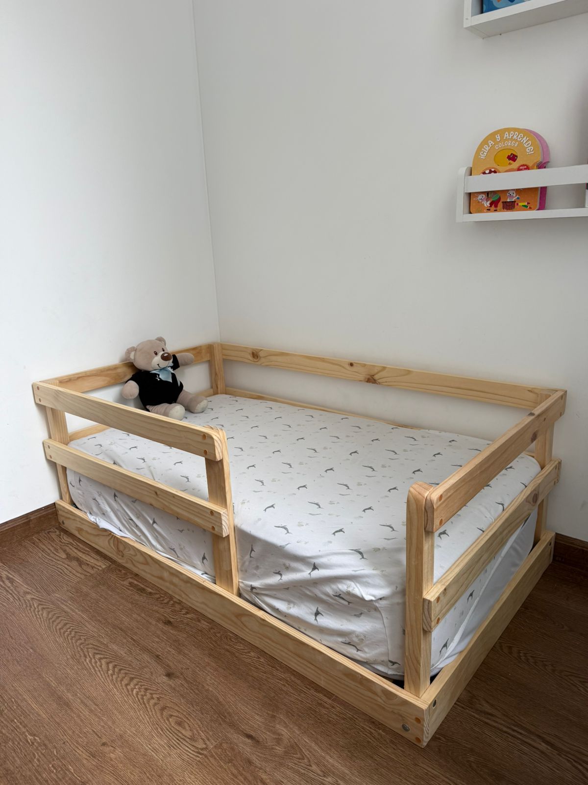 Cuna Montessori minimalista y  evolutiva Modelo "Sofía" (Tamaño cuna estándar)