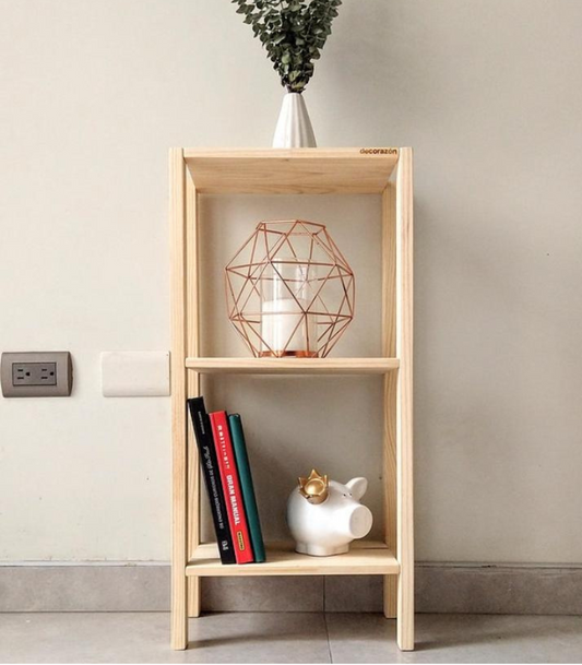 Mini estante multiuso de madera de pino para organizar objetos pequeños en espacios reducidos