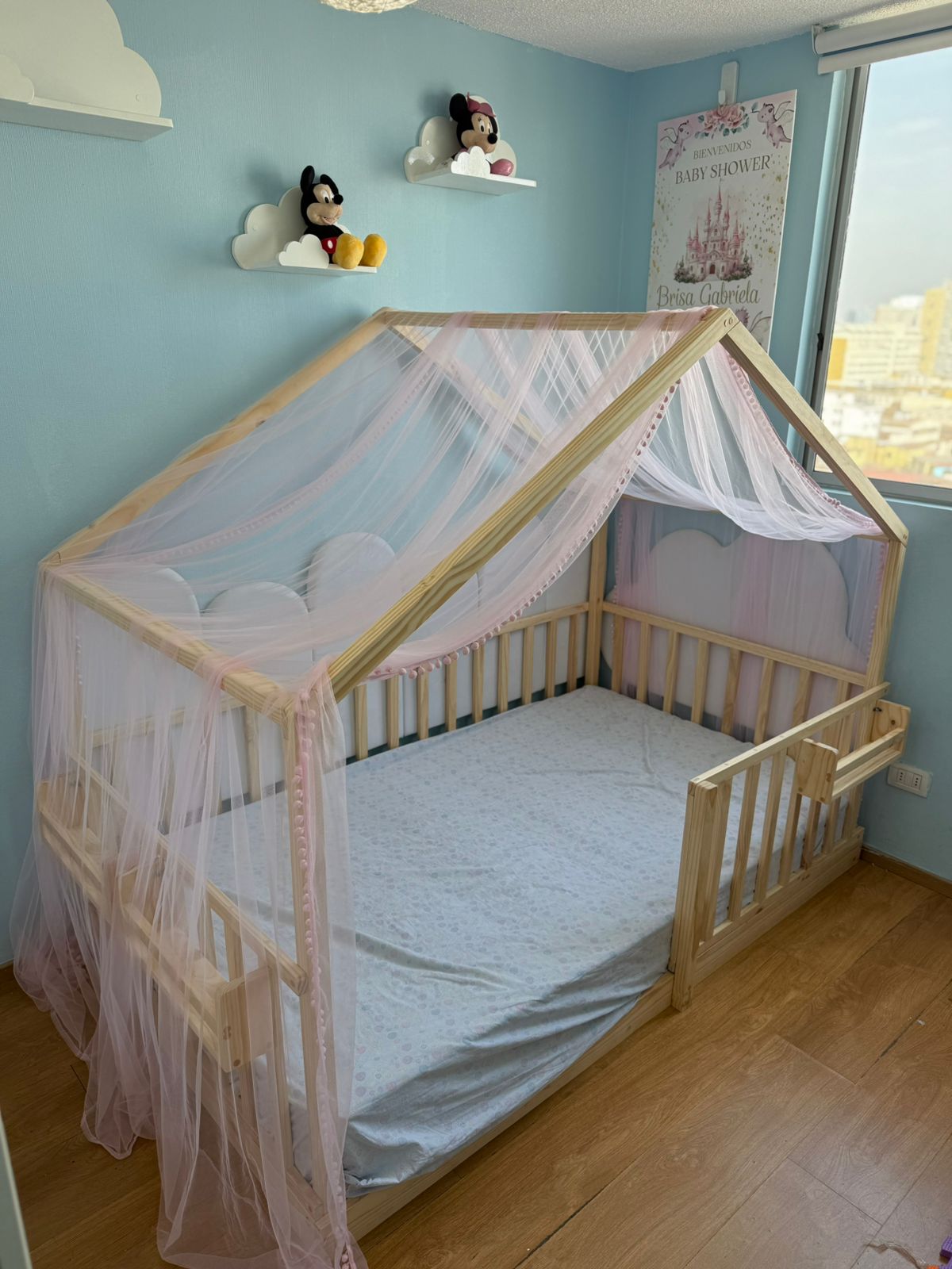 Tul para Cama Montessori o Cuna – Decoración Suave y Personalizada
