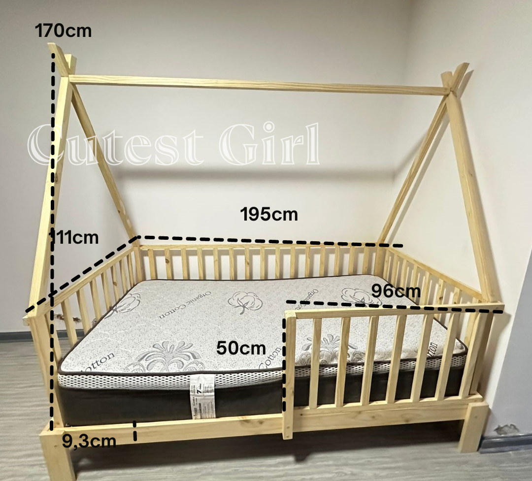 Cama Montessori Carol – Cama infantil segura y de madera para niños