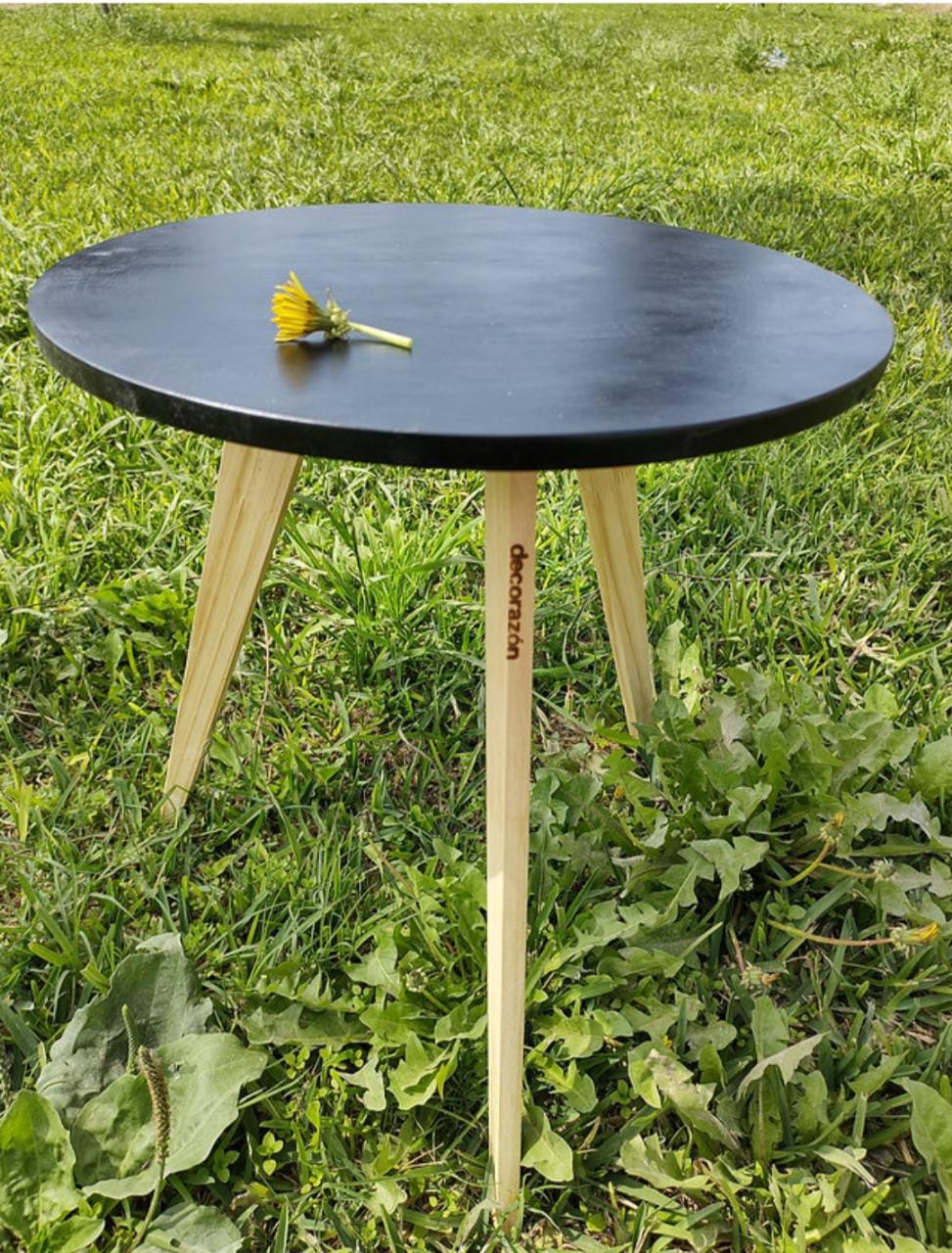 Mesa nórdica (Tablero color negro)