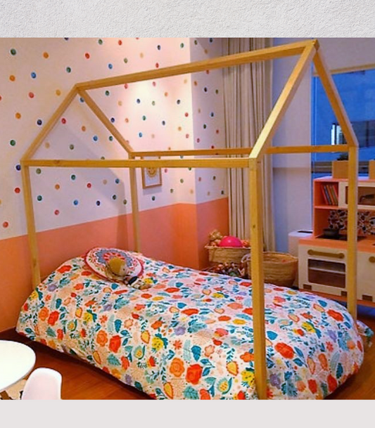 cama montessori casita alta